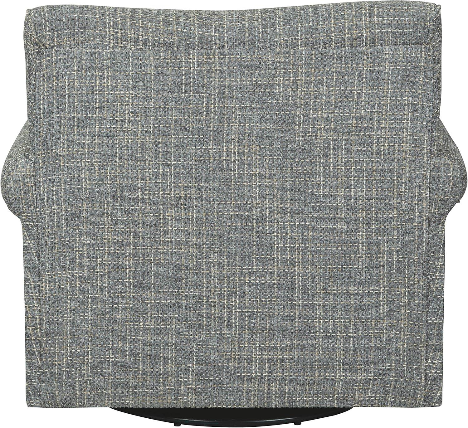 imageSignature Design by Ashley Renley 360Degree Swivel Glider Nursery Accent Chair Gray