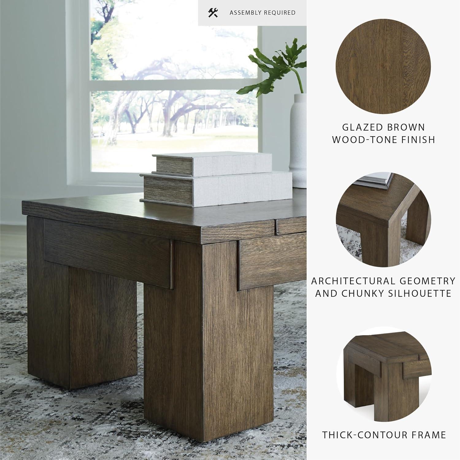 imageSignature Design by Ashley Rosswain Contemporary LiftTop Coffee Table Dark Brown