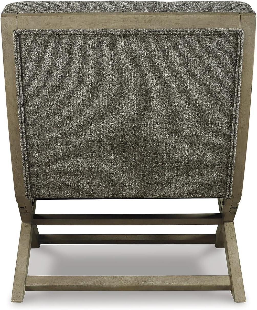 imageSignature Design by Ashley Sidewinder MidCentury Modern Faux Leather Accent Chair BrownGrayish Brown