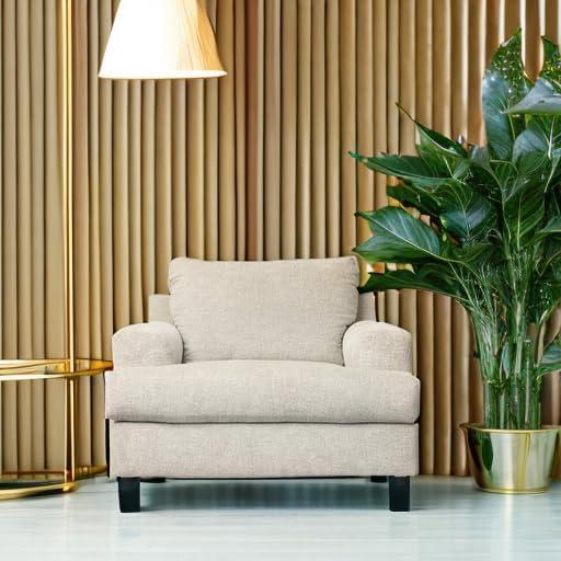 imageSignature Design by Ashley Soletren Contemporary Chenille Chair and a Half GrayCream