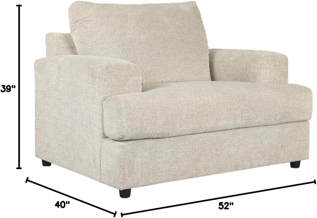 imageSignature Design by Ashley Soletren Contemporary Chenille Chair and a Half GrayCream
