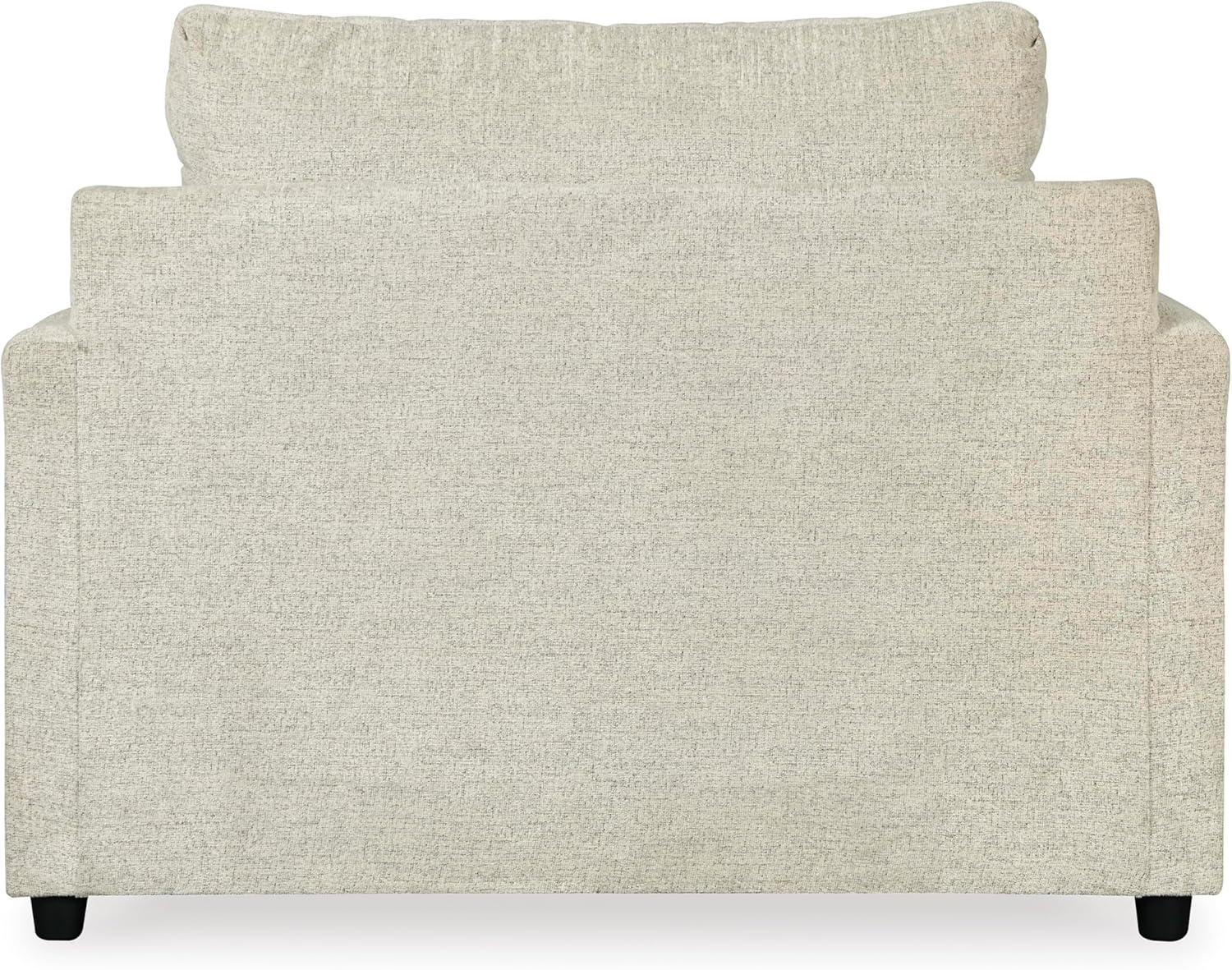 imageSignature Design by Ashley Soletren Contemporary Chenille Chair and a Half GrayCream