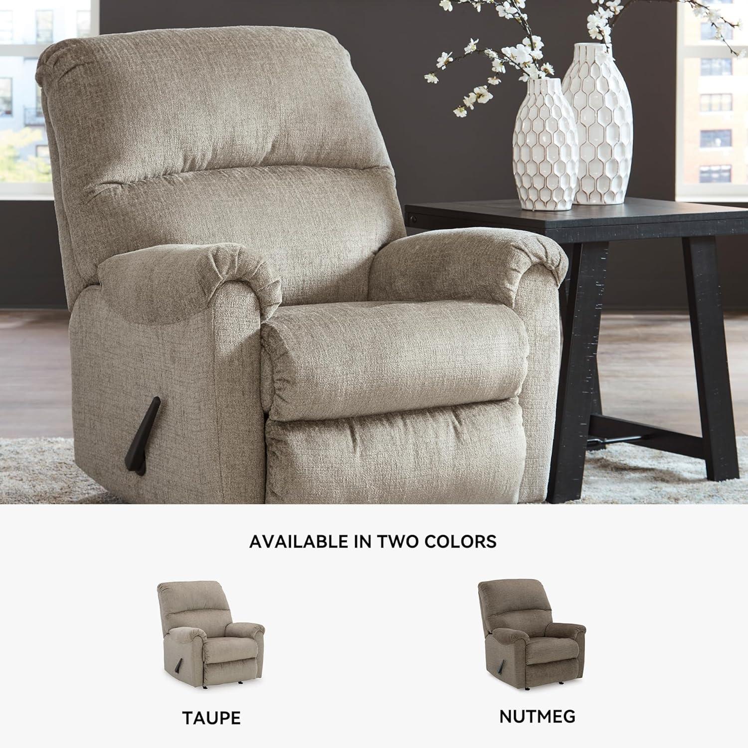 imageSignature Design by Ashley Stonemeade Casual Manual Rocker Recliner Light BrownLight Brown