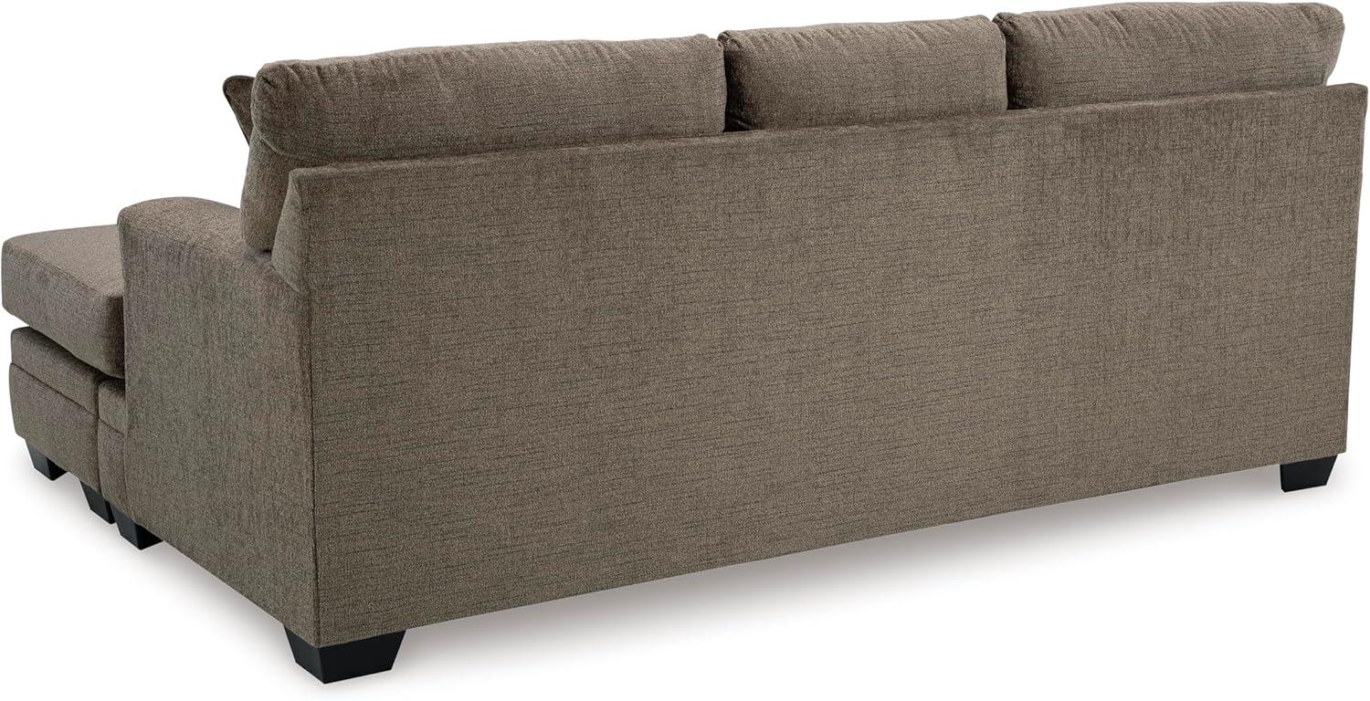imageSignature Design by Ashley Stonemeade Casual RightArm Facing Sofa Chaise with 4 Toss Pillows Dark BrownDark Brown