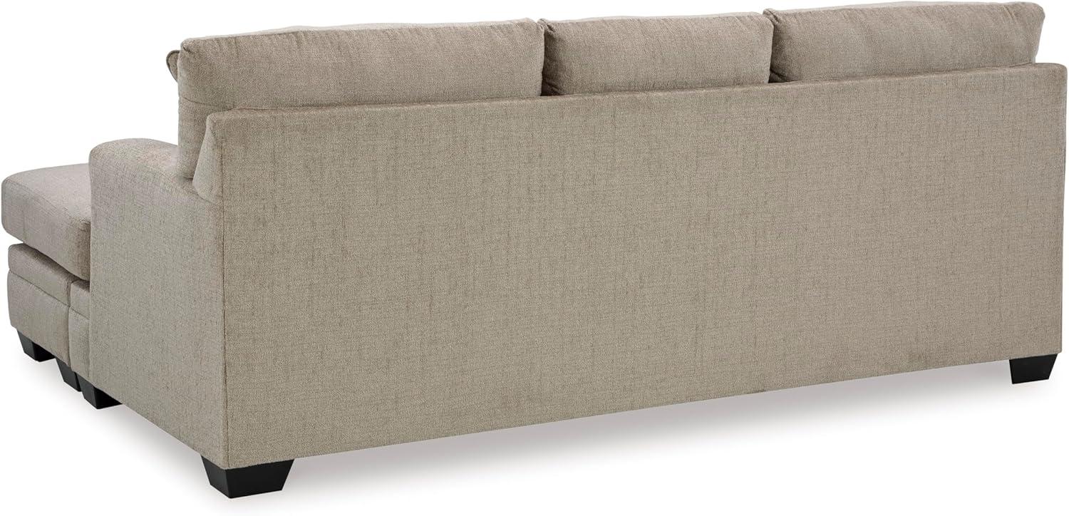 imageSignature Design by Ashley Stonemeade Casual RightArm Facing Sofa Chaise with 4 Toss Pillows Dark BrownLight Brown