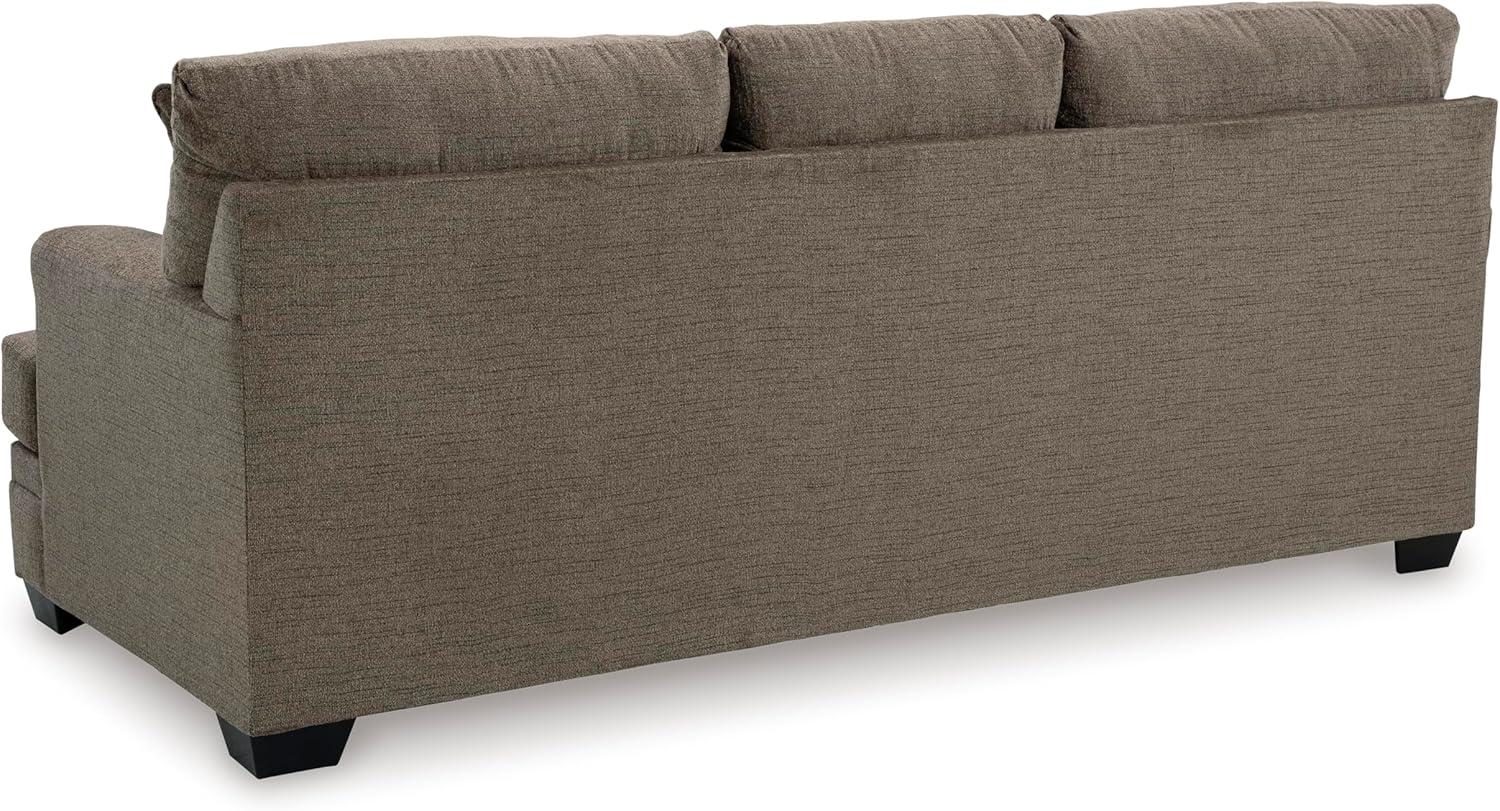 imageSignature Design by Ashley Stonemeade Contemporary Sofa Sleeper with Folding Gel Memory Foam Mattress Reversible Cushions and 4 Accent Pillows Queen Dark Brown