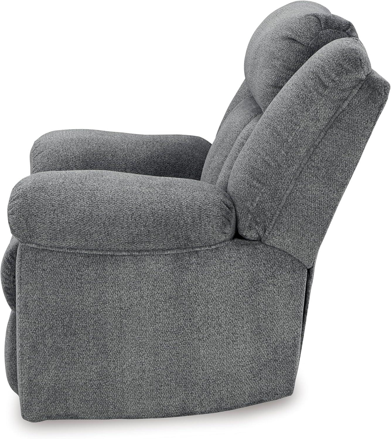 imageSignature Design by Ashley TipOff Classic Wall Hugger Power Recliner with Adjustable Headrest and USB Ports Light BrownGrey