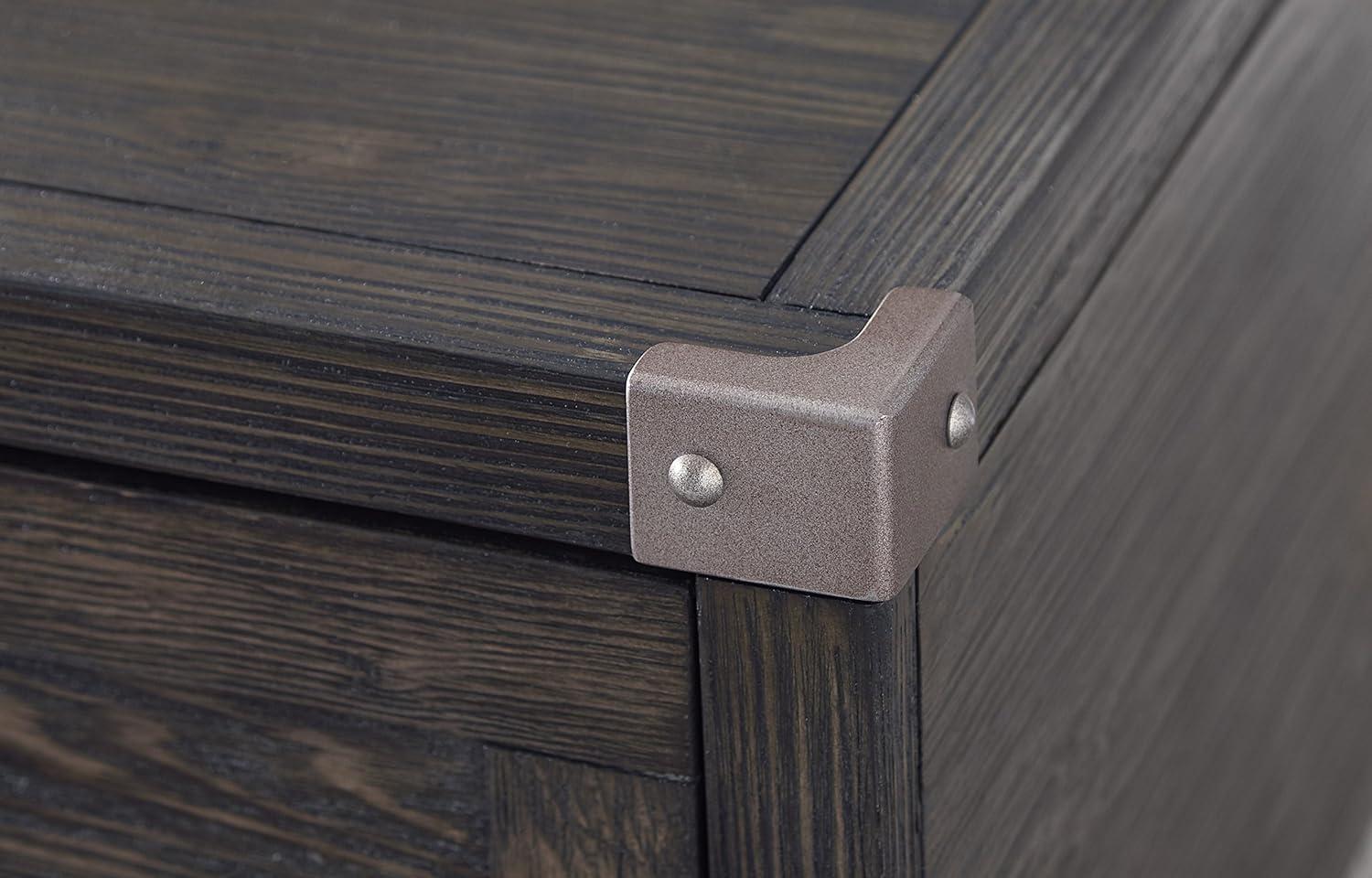 imageSignature Design by Ashley Todoe Industrial SpringLift Top Coffee Table 2 Storage Drawers Metal Legs Wood 5438quot W x 285quot D x 1825quot H Dark Gray ampamp Weathered Pine FinishDark Gray