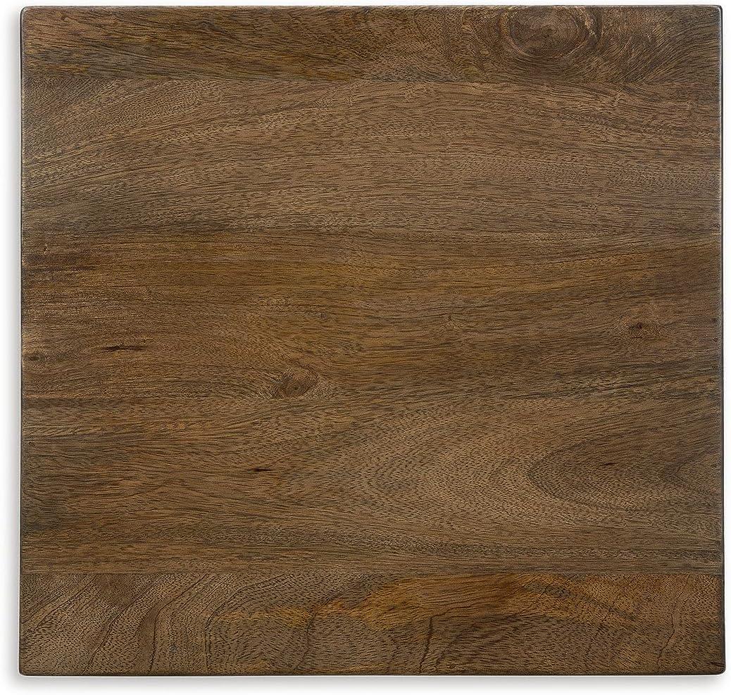 imageSignature Design by Ashley Trailbend Eclectic Accent End Table Brown ampamp Gunmetal