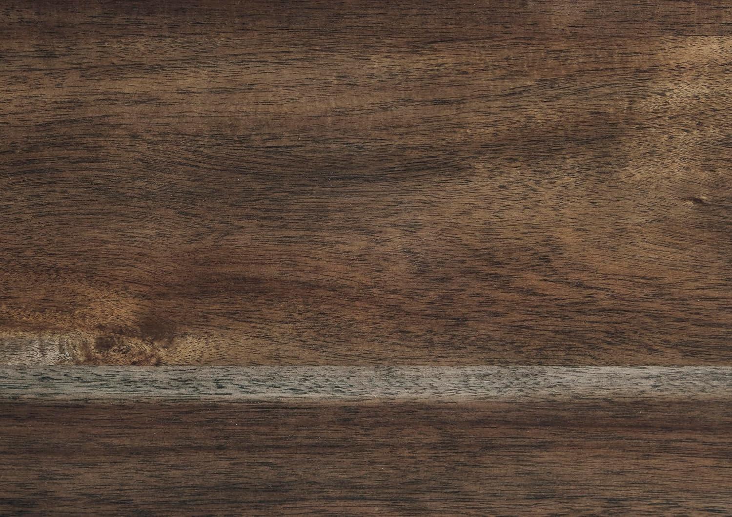 imageSignature Design by Ashley Valebeck Lift Top Coffee Table Storage Splittop Design Wood 36quot W x 36quot D x 18quot H 2tone Distressed Brown ampamp Black FinishLight Brown