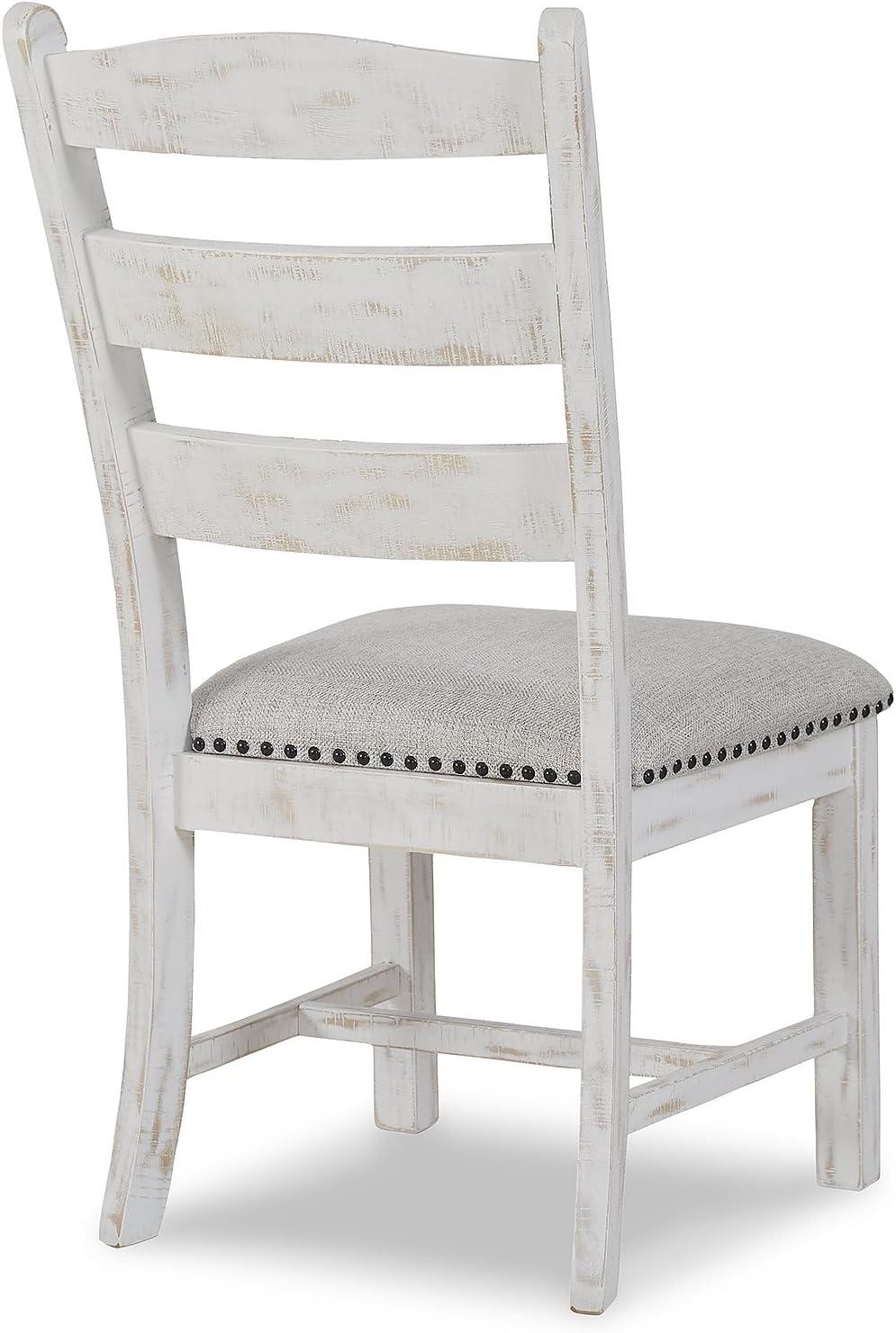 imageSignature Design by Ashley Valebeck Vintage Farmhouse Cushioned Dining Chair 2 Count WhitewashChair