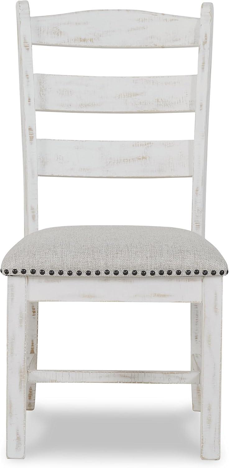 imageSignature Design by Ashley Valebeck Vintage Farmhouse Cushioned Dining Chair 2 Count WhitewashChair