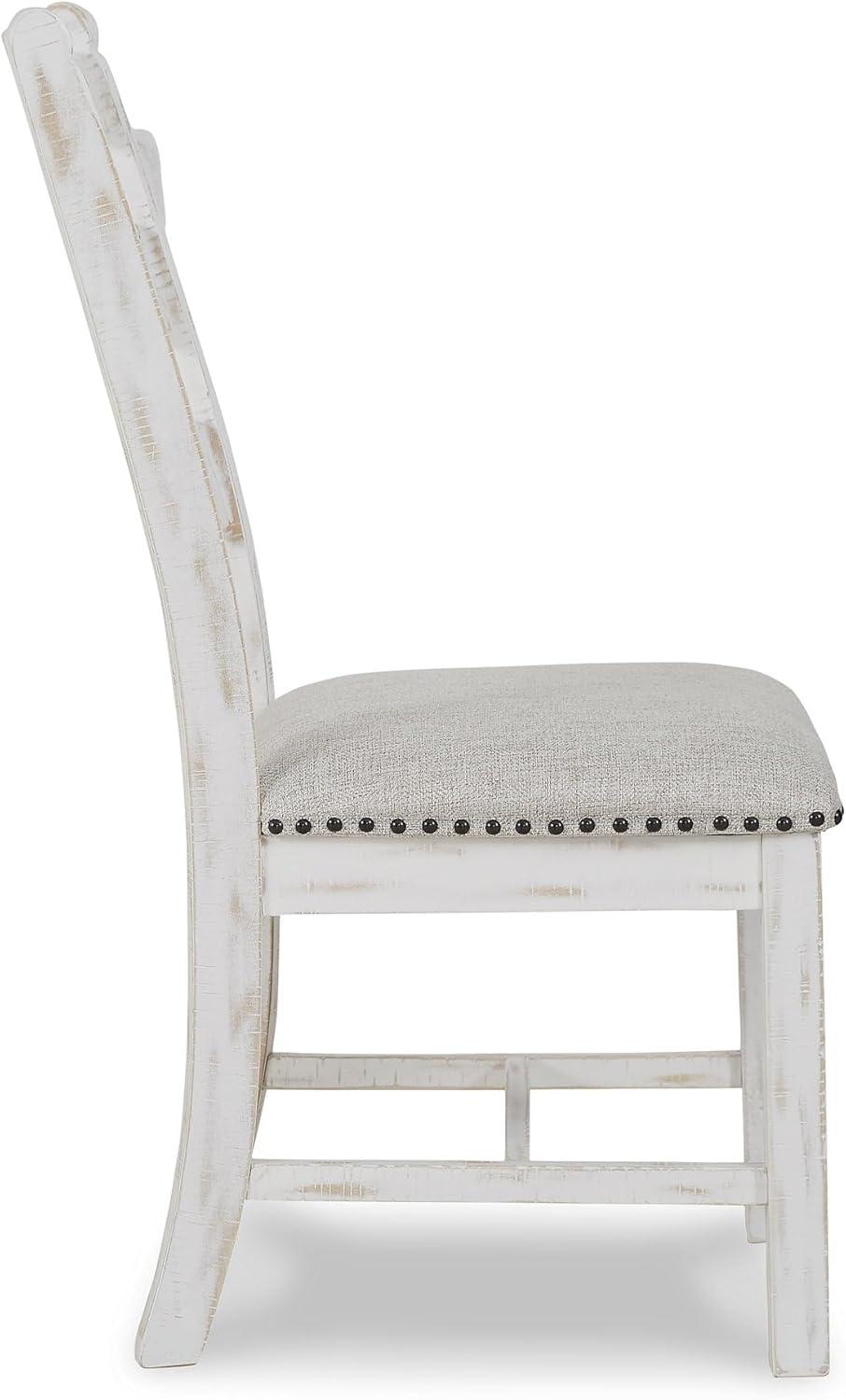 imageSignature Design by Ashley Valebeck Vintage Farmhouse Cushioned Dining Chair 2 Count WhitewashChair