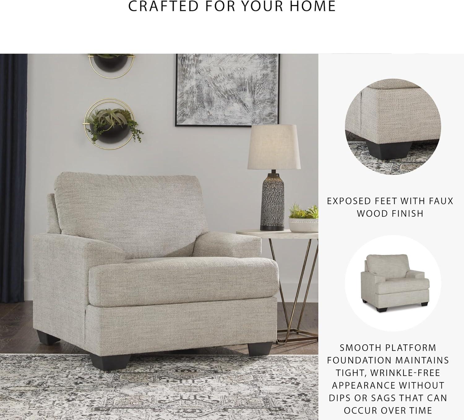 imageSignature Design by Ashley Vayda Casual Upholstered Chair Light Gray