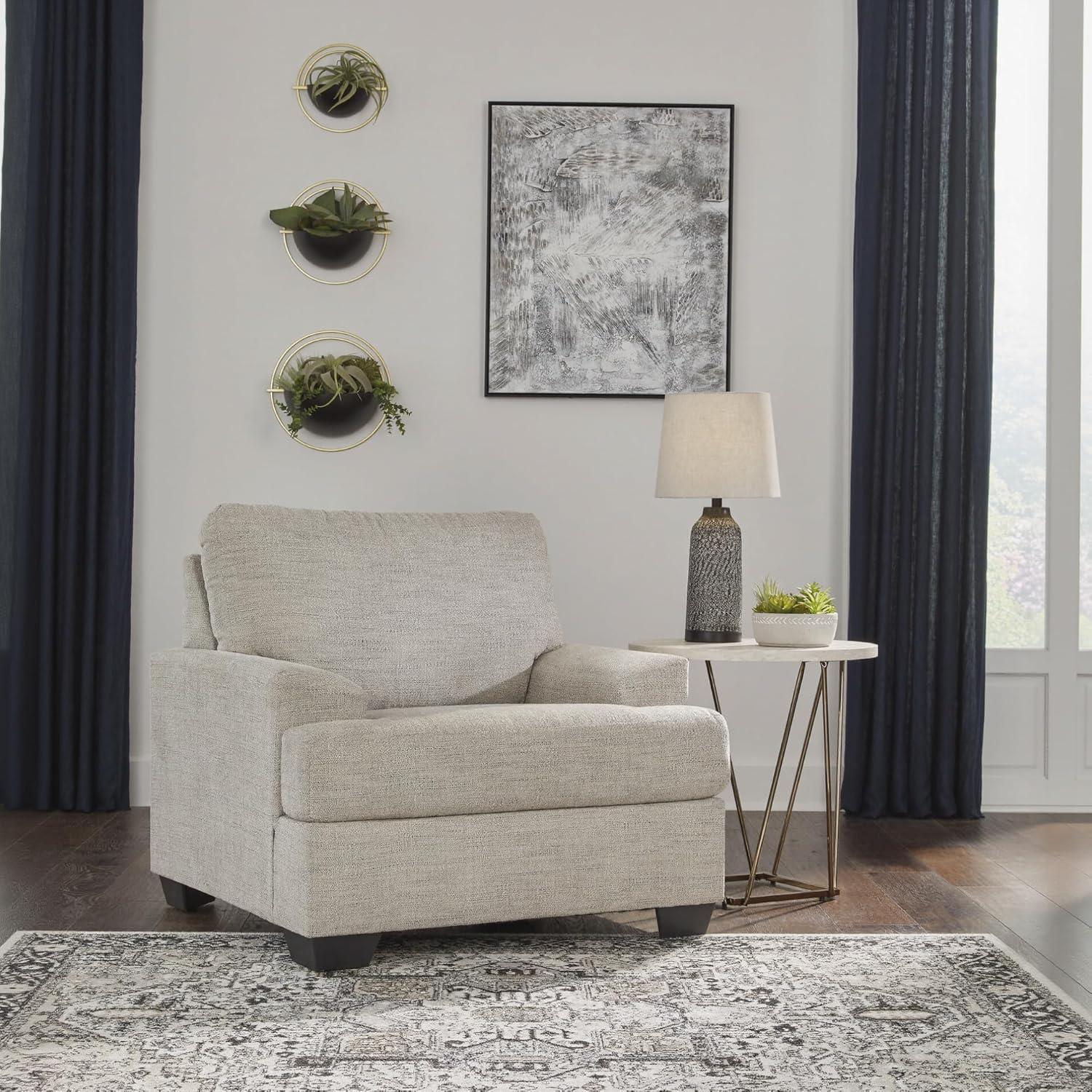 imageSignature Design by Ashley Vayda Casual Upholstered Chair Light Gray