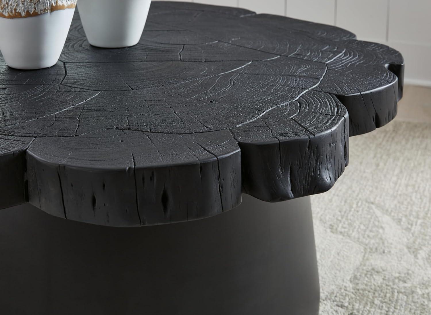imageSignature Design by Ashley Wimbell Contemporary Tapered Base Coffee Table Black