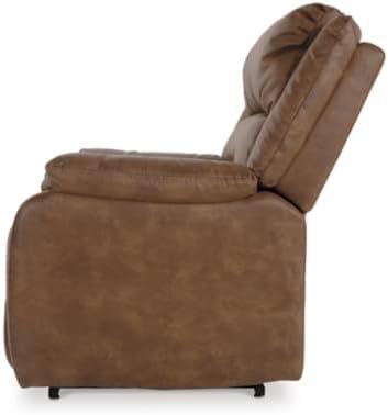 imageSignature Design by Ashley Yandel Faux Leather Electric Power Lift Recliner for Elderly BrownSaddle Brown