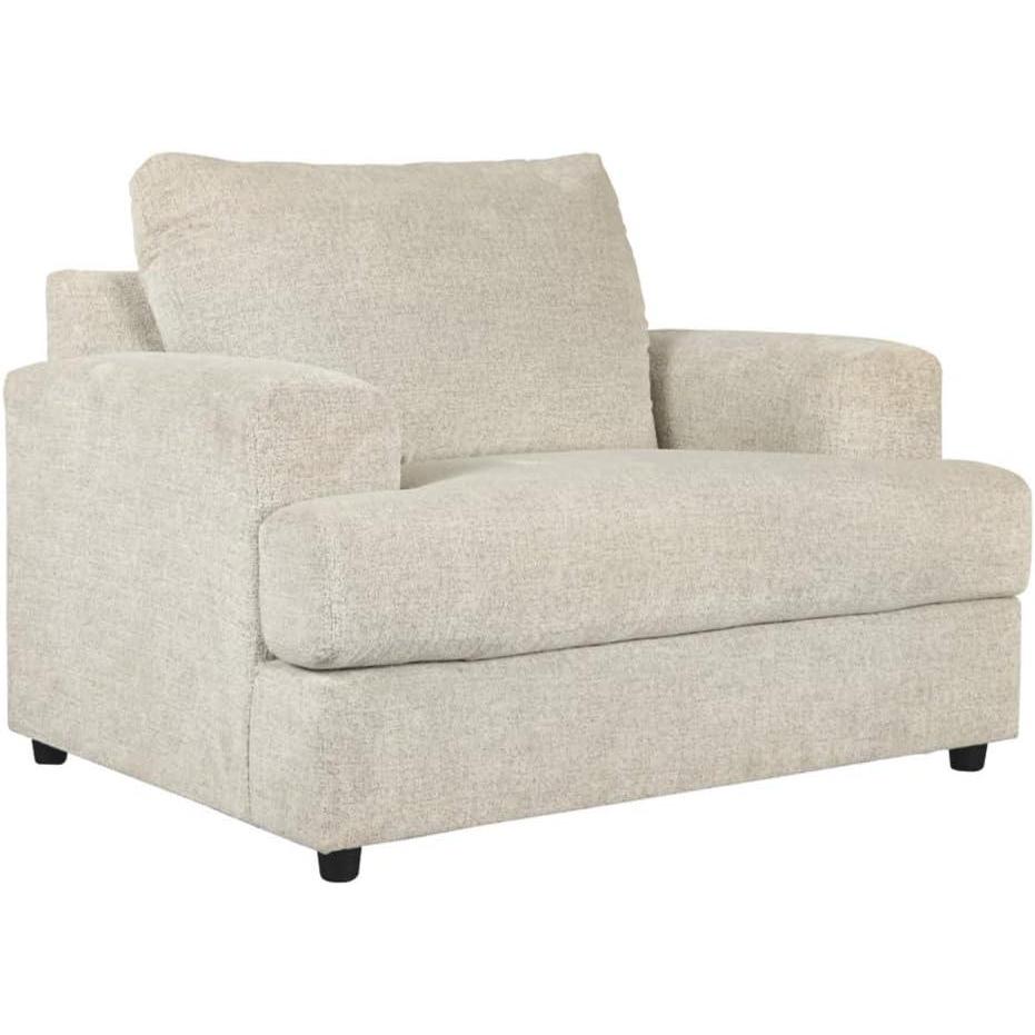 imageSignature Design by Ashley Soletren Contemporary Chenille Chair and a Half GrayCream