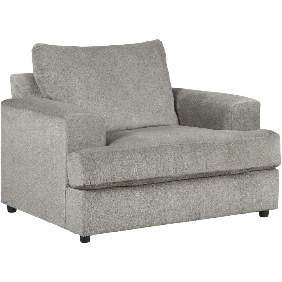 imageSignature Design by Ashley Soletren Contemporary Chenille Chair and a Half GrayGrey