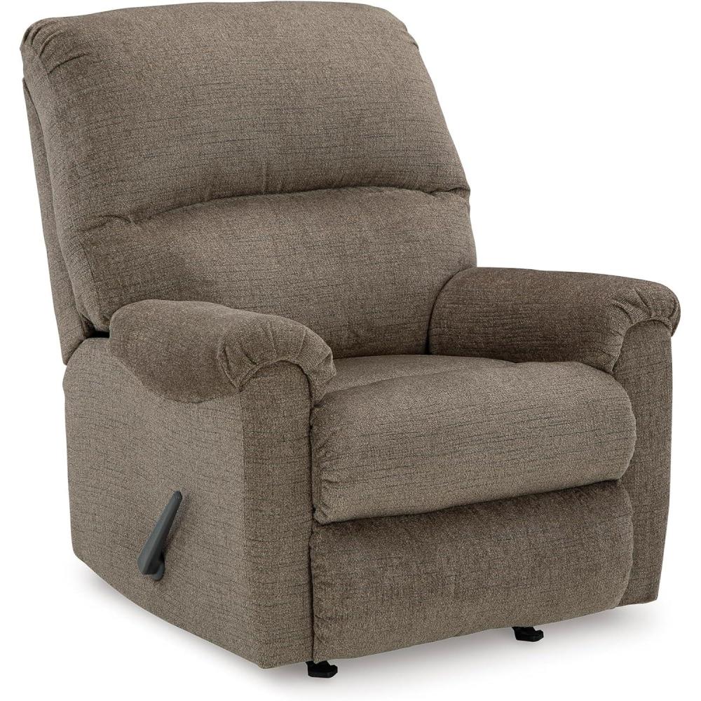 imageSignature Design by Ashley Stonemeade Casual Manual Rocker Recliner Light BrownDark Brown