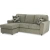 imageSignature Design by Ashley Cascilla Modern Sectional Sofa Couch with Chaise Lounge Gray
