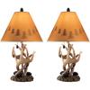 imageSignature Design by Ashley Derek Rustic Cabin Antler Lamp Set 2 Count Brown