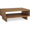 imageSignature Design by Ashley Dressonni Rustic Coffee Table with 1 Open Lower Shelf Light Brown