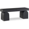 imageSignature Design by Ashley Holgrove Contemporary Accent Bench with Oversized Legs and for LivingRoom HomeOffice or Entryway Use Black