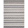 imageSignature Design by Ashley Karalee Tribal Geometric 8 x 10 ft Medium Pile Rug Ivory ampamp Brown5 x 7 Rectangular
