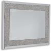 imageSignature Design by Ashley Kingsleigh Glam Beaded Crystal Accent Mirror Silver36L x 26W