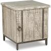 imageSignature Design by Ashley Laddford Rustic Chic Accent Cabinet or End Table Whitewash