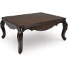 imageSignature Design by Ashley Maylee Classic Coffee Table with Cabriole Legs Dark Brown