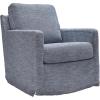imageSignature Design by Ashley Nenana NextGen Nuvella Casual UV Resistant Upholstered Swivel Glider Accent Chair with Removable Slipcover BlueBlue