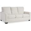imageSignature Design by Ashley Rannis Coastal 2in1 Sofa Sleeper with Folding Gel Memory Foam Mattress Full White