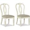 imageSignature Design by Ashley Realyn French Country Ribbon Back Dining Chair 2 Count Chipped WhiteSplat Back