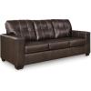 imageSignature Design by Ashley Santorine Classic Tufted Leather Match Chair Dark BrownSofa