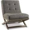 imageSignature Design by Ashley Sidewinder MidCentury Modern Faux Leather Accent Chair BrownGrayish Brown