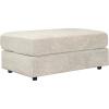 imageSignature Design by Ashley Soletren Contemporary Chenille Oversized Ottoman GrayCream