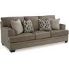 imageSignature Design by Ashley Stonemeade Contemporary Sofa Sleeper with Folding Gel Memory Foam Mattress Reversible Cushions and 4 Accent Pillows Queen Dark Brown