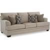 imageSignature Design by Ashley Stonemeade Contemporary Sofa Sleeper with Folding Gel Memory Foam Mattress Reversible Cushions and 4 Accent Pillows Queen Light Brown