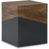 imageSignature Design by Ashley Trailbend Eclectic Accent End Table Brown ampamp Gunmetal