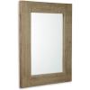 imageSignature Design by Ashley Waltleigh Farmhouse Accent Mirror Distressed Brown