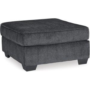 Signature Design by Ashley Altari Modern Square Oversized Ottoman, Dark Gray(Charcoal)