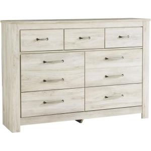 Signature Design by Ashley Bellaby Farmhouse 7 Drawer Dresser, Whitewash(Whitewash)