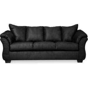 Signature Design by Ashley Darcy Classic Contemporary Sofa, Black(Black)
