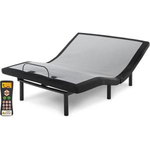 Signature Design by Ashley Head-Foot Model-Good Adjustable Base with Wireless Backlit Remote Control, USB Power Ports & Adjustable Legs, Queen(Best)