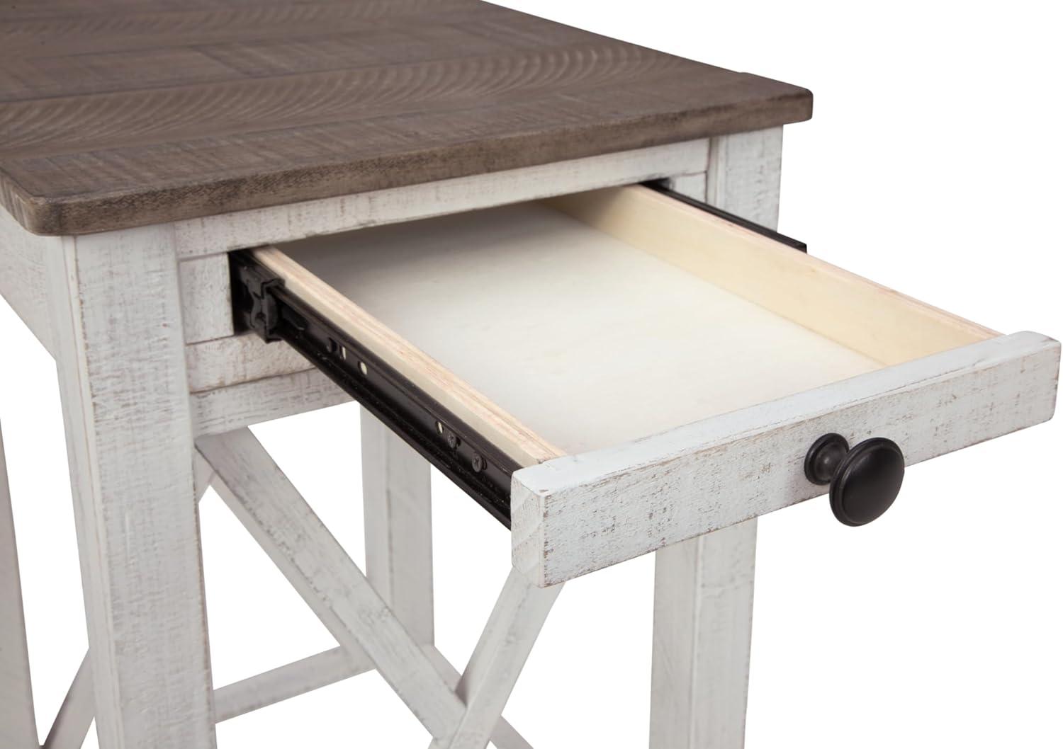 imageSignature Design by Ashley Adalane Modern Farmhouse Accent End Table Whitewash