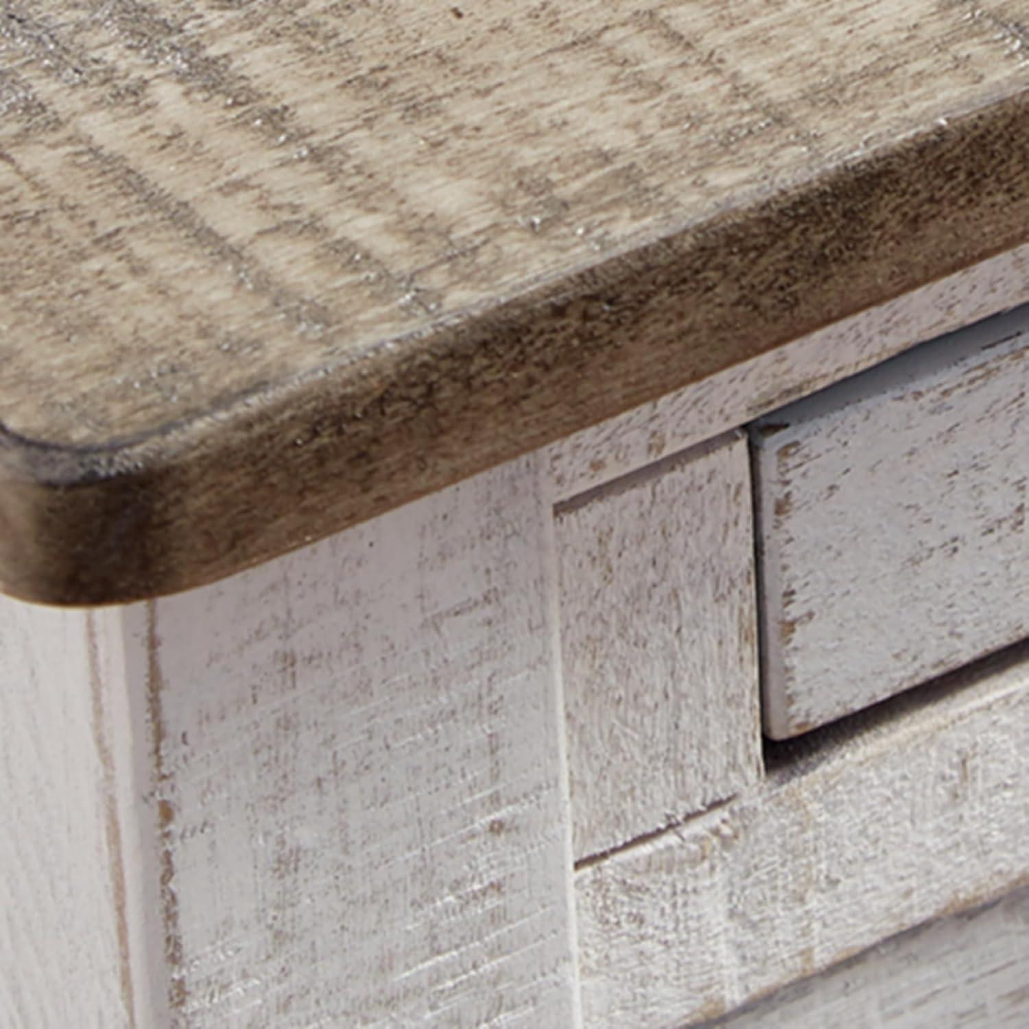 imageSignature Design by Ashley Adalane Modern Farmhouse Accent End Table Whitewash