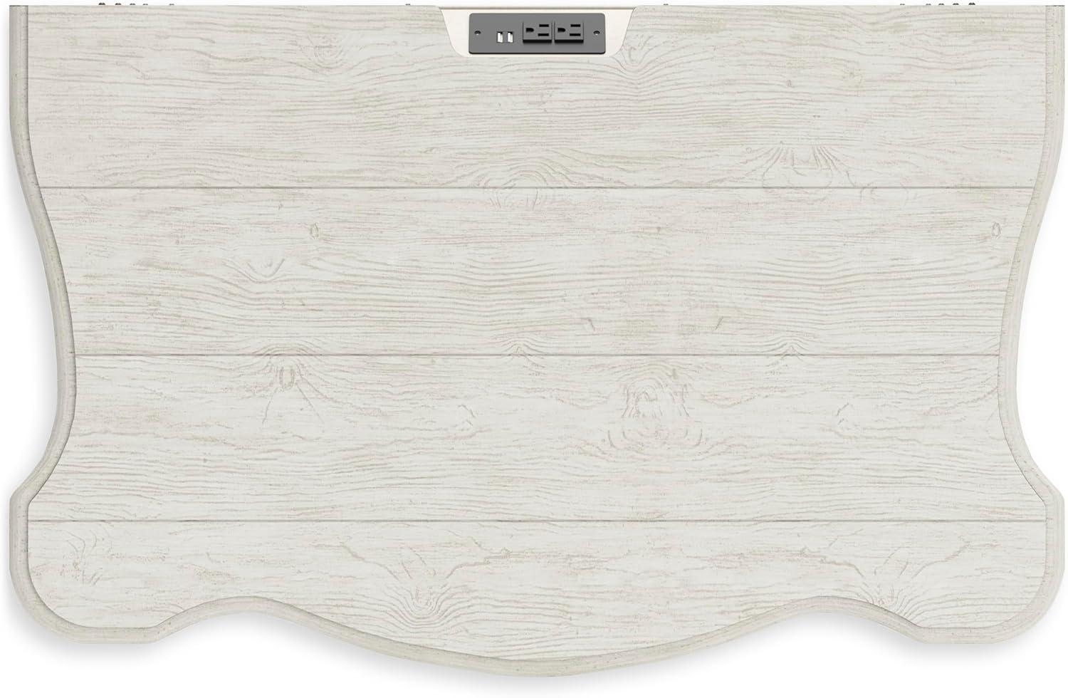 imageSignature Design by Ashley Arlendyne Classic 3 Drawer Nightstand with Power Supply and USB Ports 295quot Tall White