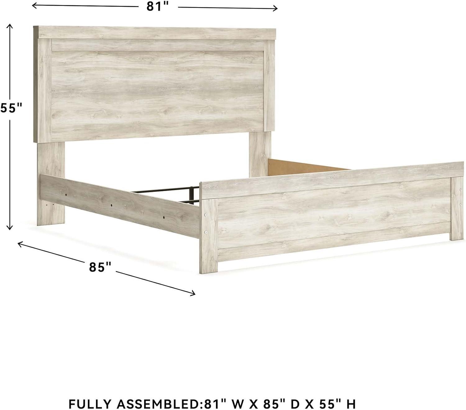 imageSignature Design by Ashley Bellaby Vintage SmoothGliding 7Drawer Dresser and Mirror with Safety Stop WhitewashWhitewash